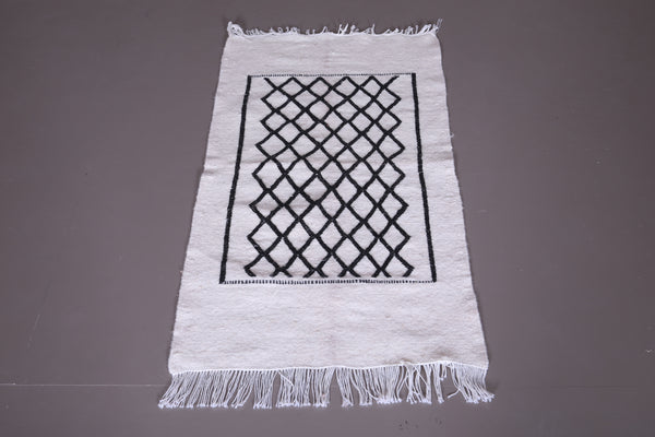 Moroccan Handwoven Kilim – 2 FT x 4 FT | Authentic Handmade Rug