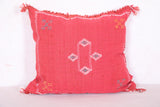 Vintage moroccan pillow 16.9 INCHES X 18.5 INCHES