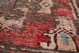 Hallway old handmade moroccan berber rug - 3.4 FT X 8.3 FT