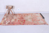 Vintage handmade moroccan berber rug 2.9 FT X 4.6 FT