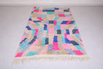 Vintage Moroccan Contemporary Rug 4.8 x 8.2 ft - Colorful Patchwork