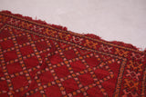 handmade red moroccan berber rug 4.6 FT X 8 FT