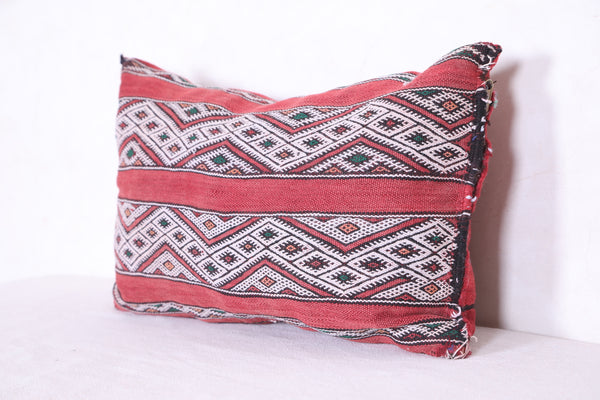 Moroccan handmade kilim pillow 12.5 INCHES X 19.6 INCHES