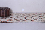 Vintage handmade moroccan berber rug 3.4 FT X 6.7 FT