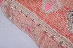 Handmade berber moroccan rug azilal pouf