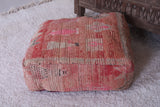 Handmade berber moroccan rug azilal pouf