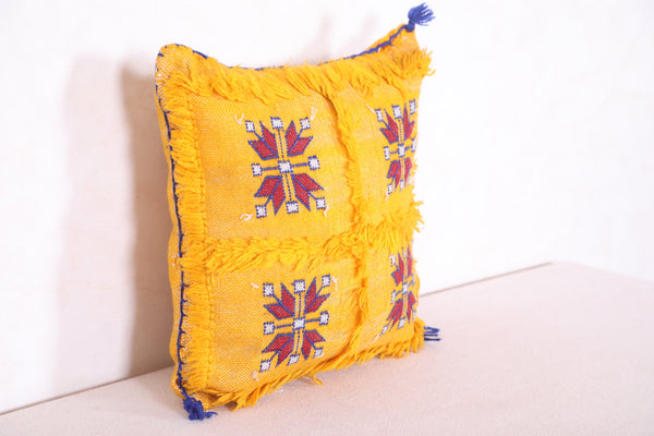 Vintage moroccan pillow 13.3 INCHES X 12.9 INCHES