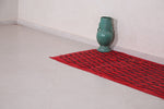 Handmade hallway berber Moroccan rug -  2.8 FT X 7.4 FT
