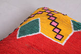 Two moroccan handmade berber poufs rug ottoman