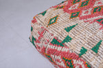 Moroccan berber rug colorful azilal pouf