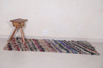 runner moroccan Boucherouite rug 2.7 FT X 5.4 FT