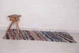runner moroccan Boucherouite rug 2.7 FT X 5.4 FT