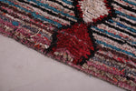 Hand woven Boucherouite rug 3.1 FT X 5.8 FT