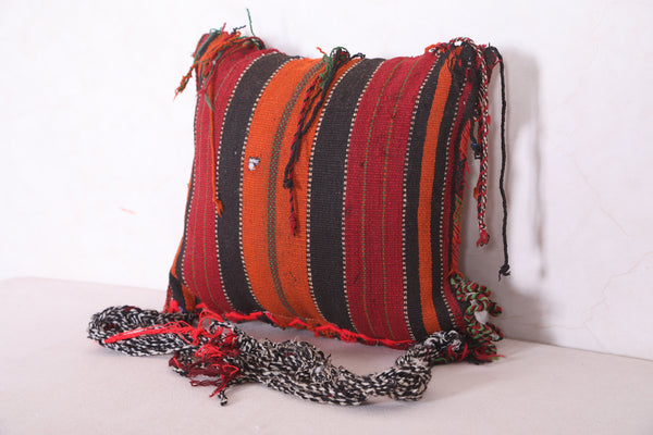 kilim Moroccan pillow 14.1 INCHES X 15.7 INCHES
