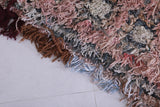 Vintage handmade moroccan berber rug 3 FT X 5.3 FT