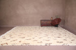 All wool handmade rug, Berber beni ourain rug - Custom Rug