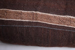 Moroccan brown handmade berber rug pouf