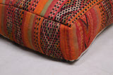 Handmade moroccan rug berber woven pouf