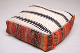 Handmade moroccan rug berber woven pouf