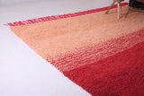 Custom Red and orange wool rug, contemporary azilal carpet