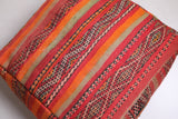 Handmade moroccan rug berber woven pouf