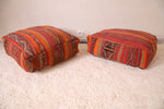 Handmade moroccan rug berber woven pouf