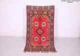 Colorful berber moroccan azilal rug 3.8 FT X 6.8 FT