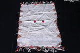 Vintage moroccan handwoven berber fabric 1.9 FT X 3 FT