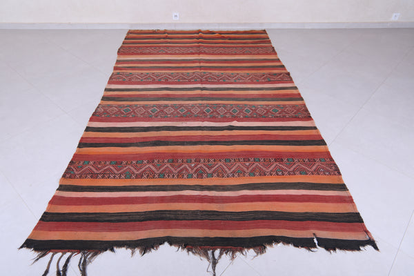 Vintage handmade berber rug 6 X 10 Feet