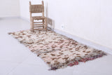 Vintage handmade Moroccan rug 2.7 X 6 Feet
