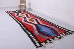 3.2 X 10.2 Feet Moroccan Berber Runner Rug - Vibrant Diamond Pattern