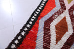 3.2 X 10.2 Feet Moroccan Berber Runner Rug - Vibrant Diamond Pattern