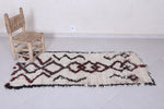 2.4 X 5.4 Feet Moroccan Berber Rug - Bold Geometric Tribal Pattern