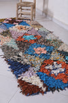 Handmade Moroccan Berber Boucherouite Rug – Colorful Shaggy Rug 2.3 x 6.4 ft