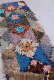 Handmade Moroccan Berber Boucherouite Rug – Colorful Shaggy Rug 2.3 x 6.4 ft