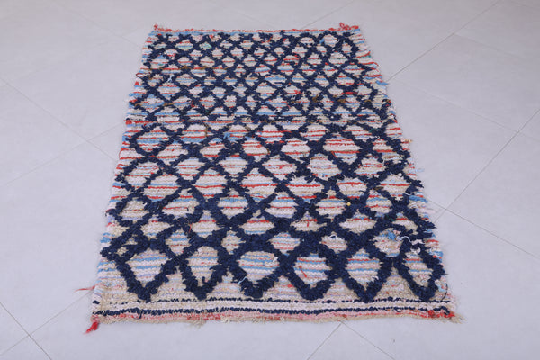 3.5 x 5.6 ft Moroccan berber rug – Diamond lattice pattern