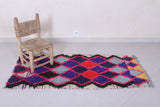 Moroccan berber rug 2.5 X 5.4 Feet