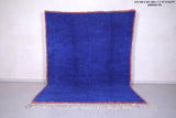 Blue handmade moroccan rug 7.1 FT X 9.8 FT