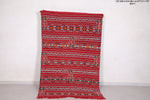 Moroccan rug red 4.4 FT X 7.1 FT