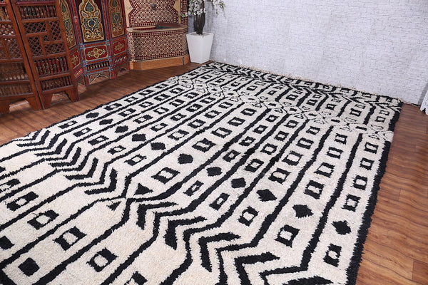 Black & White Berber patterned Custom size Rug