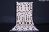 Berber moroccan runner wool rug 4.1 FT X 9.9 FT