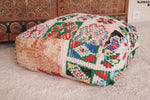 Colorful moroccan berber handmade Kilim Pouf