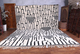 Custom Moroccan rug, Beni ourain handmade wool carpet