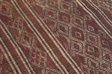 Vintage handmade Tuareg rug 6.4 X 8.5 Feet