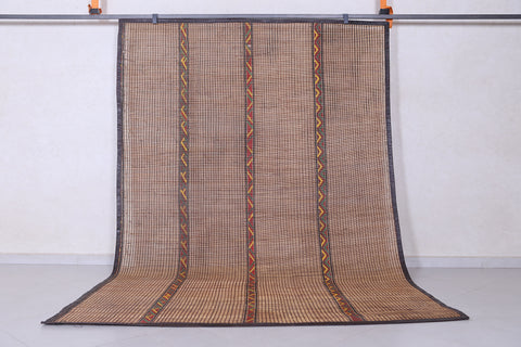 Vintage handmade tuareg rug 6.2 X 9.6 Feet