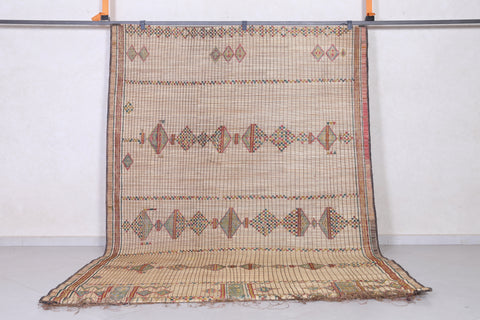 Vintage handmade tuareg rug 6.6 FT X 9.7 Feet