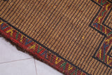 Vintage handmade tuareg rug 5.3 X 11.6 Feet