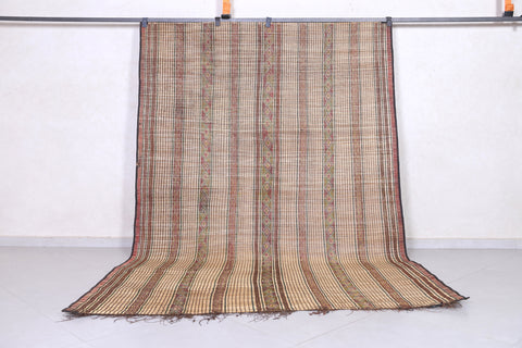Vintage handmade tuareg rug 6.2 X 9.2 Feet