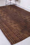 Vintage handmade tuareg rug 4.7 X 8.2 Feet