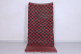 Entryway handwoven Moroccan berber rug - 3.6 FT X 8.4 FT
